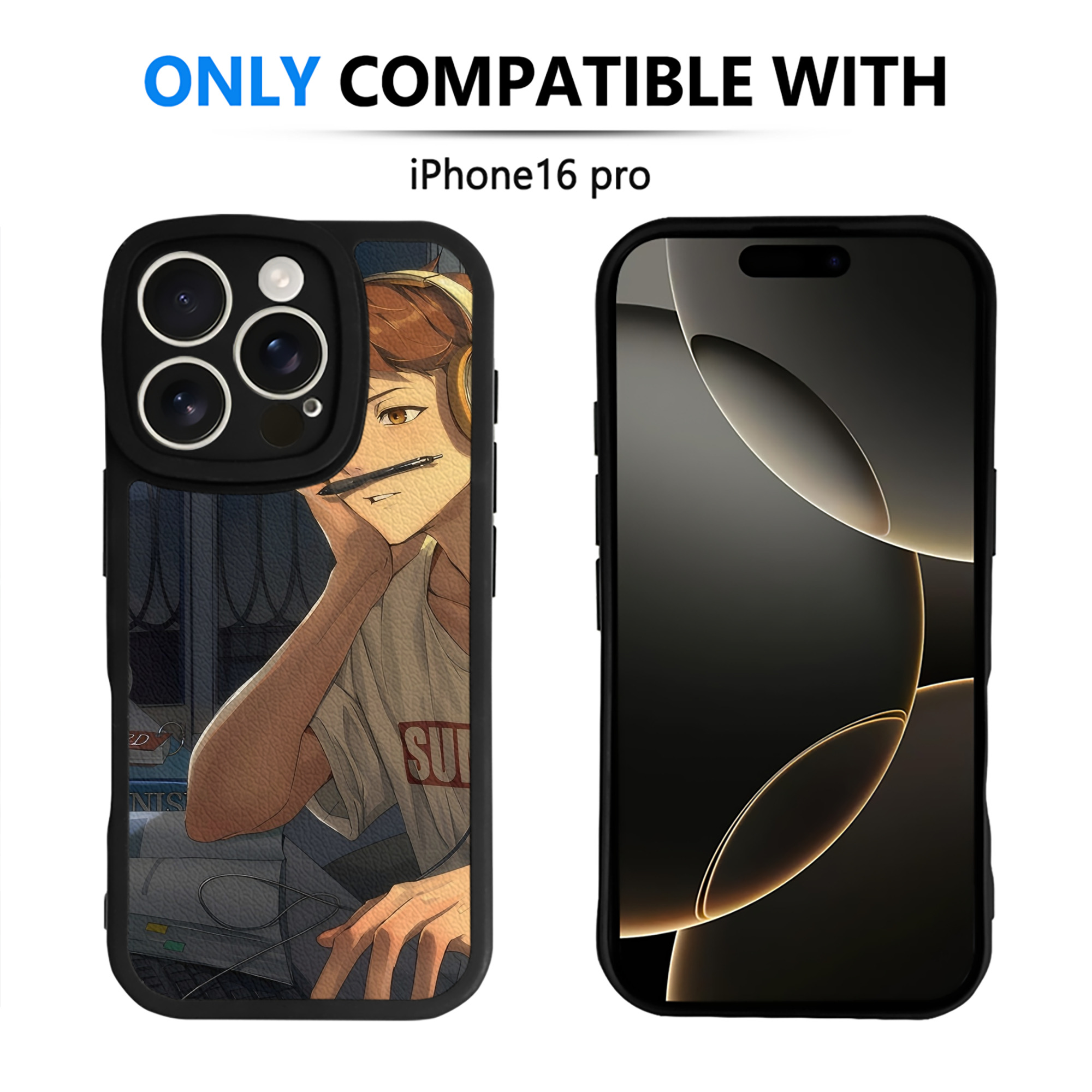 （画像用） ハイキュー!! Haikyu!! 【iPhone 16シリーズ対応】シリコンスマホケース（レザー調） 材質：シリコン